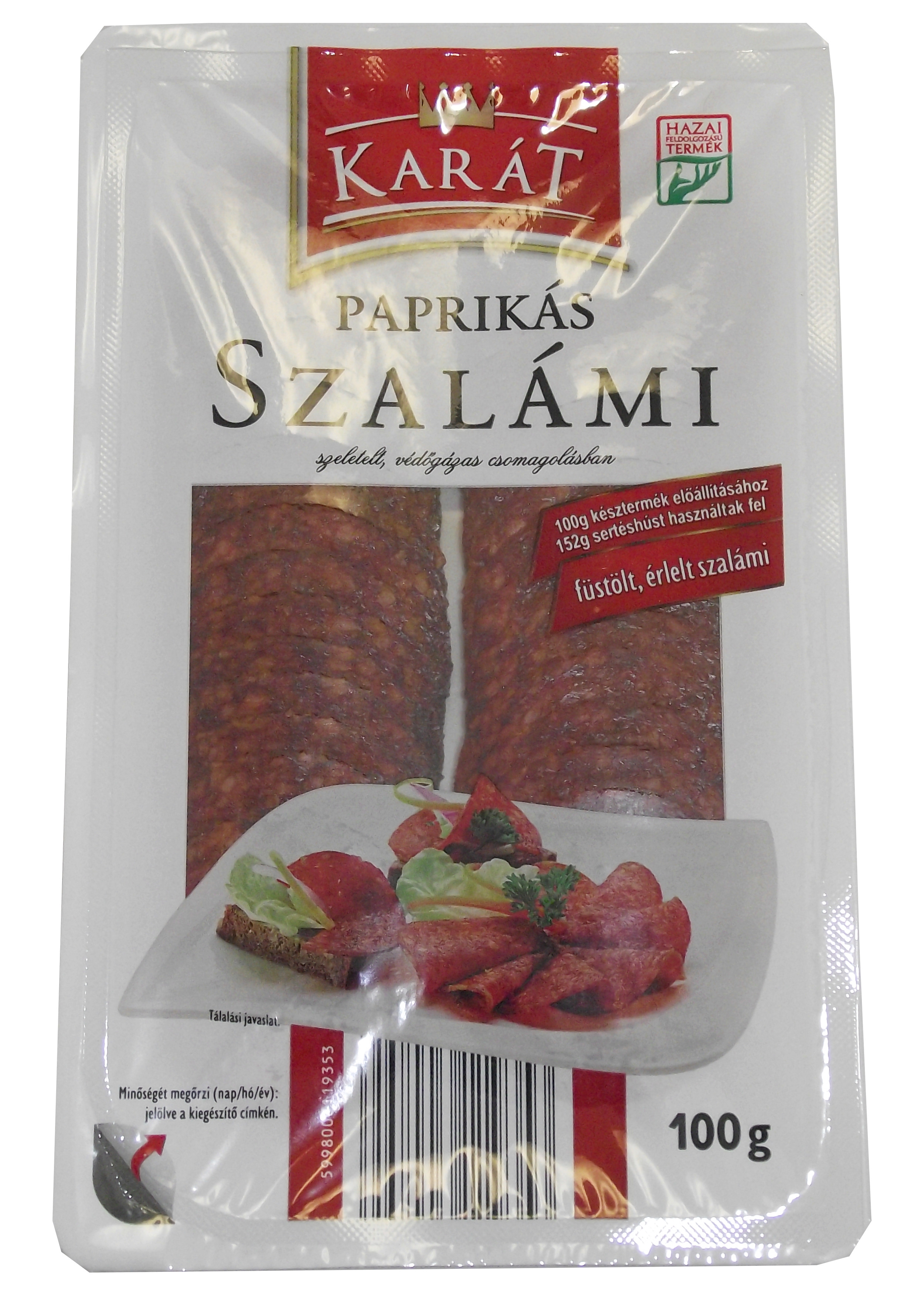 PENNY Karát Paprikás szalámi szeletelt 100g